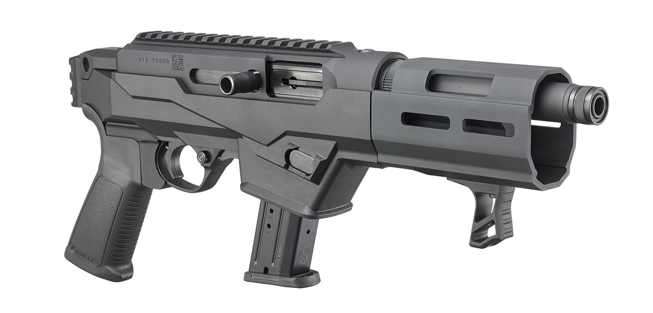 Ruger PC Charger Takedown Pistol 9mm, 6.5" Barrel, Glock Mags, Black, 17rd