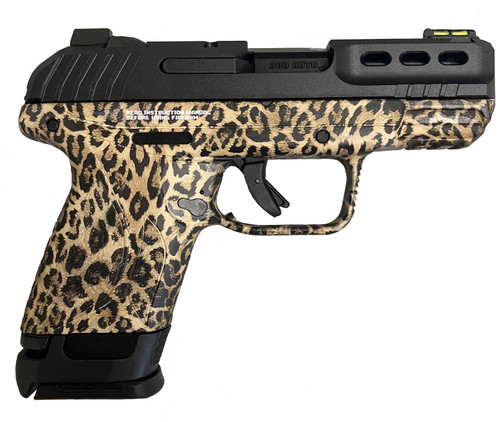 Ruger Security 380 ACP, 3.42" Barrel, Leopard Print Frame, Black Slide, 15rd