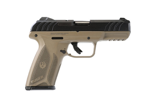 Ruger Security 9mm, 3.9" Barrel, Flat Dark Earth Frame, Black Slide, 15rd