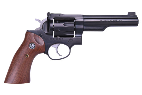 Ruger GP100 327 Federal Magnum, 5" Barrel, Blued Frame, Walnut Grip, 7rd
