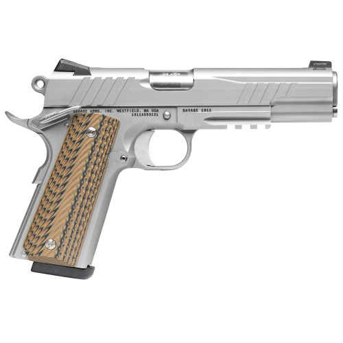 Savage 1911 9mm, 5" Barrel, Stainless Steel, Picatinny Rail, 10rd