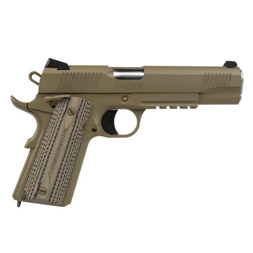 Tisas 1911 Raider 9mm, 5" Barrel, Flat Dark Earth, G10 Grips, 9rd