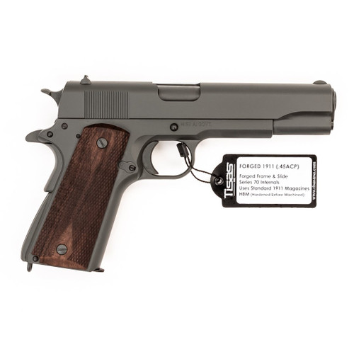 SDS 1911 Government 45 ACP, 5" Barrel, Black, Walnut Grip, 7rd