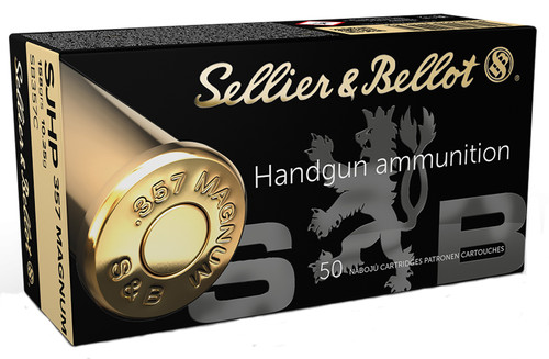 Sellier Bellot 357 Magnum 158gr Semi Jacketed Hollow Point 50rd Box