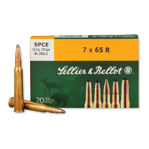 Sellier Bellot 7x65r 173 Gr Soft Point Cutting Edge Projectile 20bx