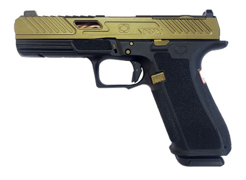 Shadow Systems DR920 Elite 9mm, 4.5" Bronze Barrel, Gun Candy Knuckles Brass, 17rd