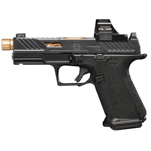 Shadow Systems MR920 Elite 9mm, 4.5" Bronze Threaded Barrel, Black, Includes Holosun 507c Red Dot, Optics Kit, 15rd
