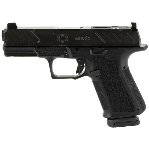 Shadow Systems MR920 9mm, 4" Barrel, Stainless Steel Slide, Black Frame, Optics Kit, 15rd