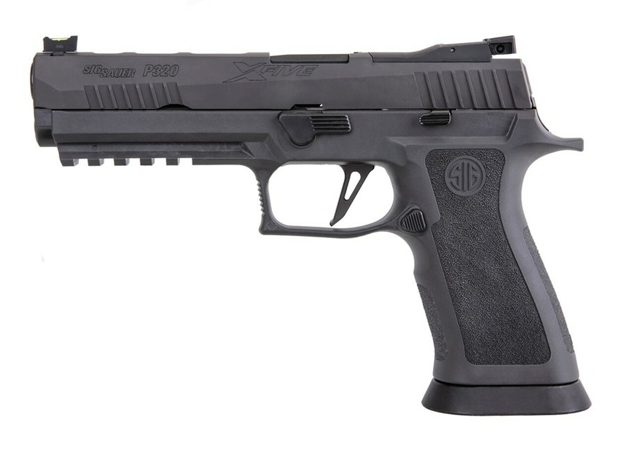 Sig P320 XFIVE Legion 9mm, 5" Bull Barrel, Dawson Precision Sights, Gray, 10rd Mag