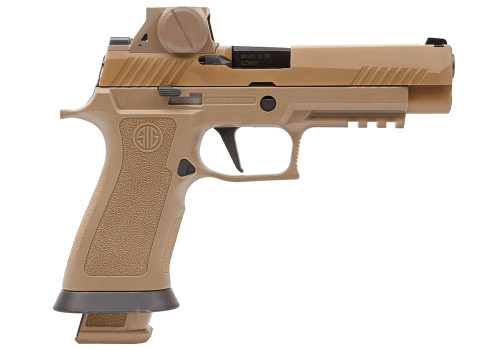 Sig Sauer M17 X-Series 9mm, 4.7" Barrel, Coyote Tan, Includes ROMEOM17 Sight, 21rd
