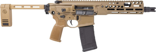 Sig Sauer MCX Spear LT 300 Blackout, 9" Threaded Barrel, Flat Dark Earth Cerakote, Folding Cane Brace, 30rd