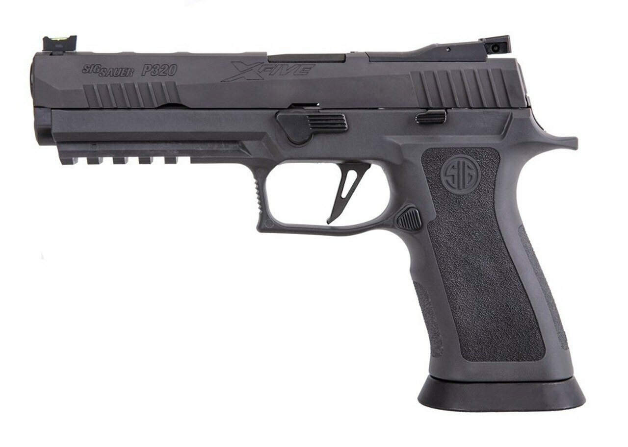 Sig P320 XFIVE Legion 9mm, 5" Bull Barrel, Dawson Precision Sights, Gray, Mag Coupon, 1x 17rd