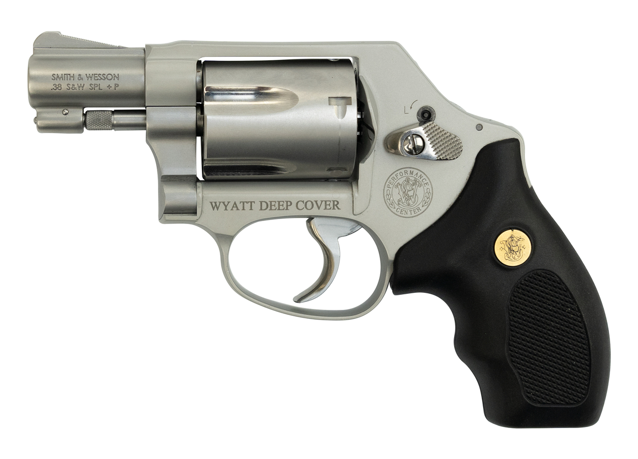 Smith & Wesson 637 Used .38 Spl, Wyatt Deep Cover/Gunsmoke, 1.87", SS, 5rd