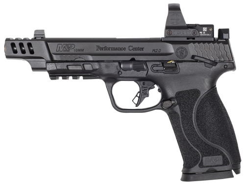 Smith & Wesson M&P M2.0 10mm, 5.6" Ported Barrel, Black, Leupold Deltapoint Pro Red Dot, 15rd