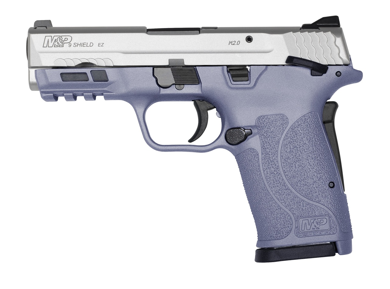 Smith and Wesson M&amp;P 9 Shield EZ 2.0 9mm, Orchid Stainless, 8rd