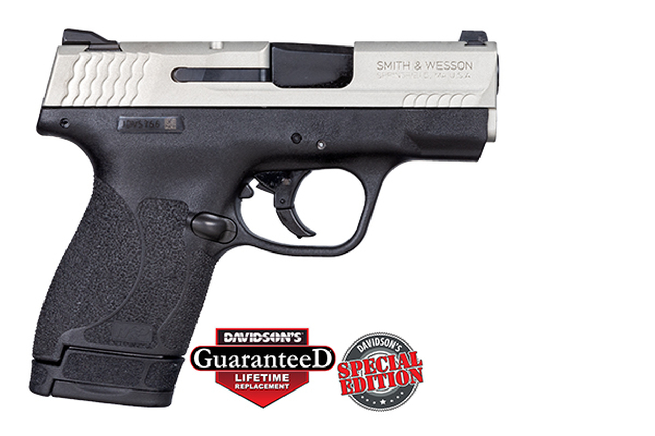 S&amp;W M&amp;P Shield 2.0 9mm Cerakote Shimmering Aluminum Slide, 1 7rd &amp; 1 8rd Mag