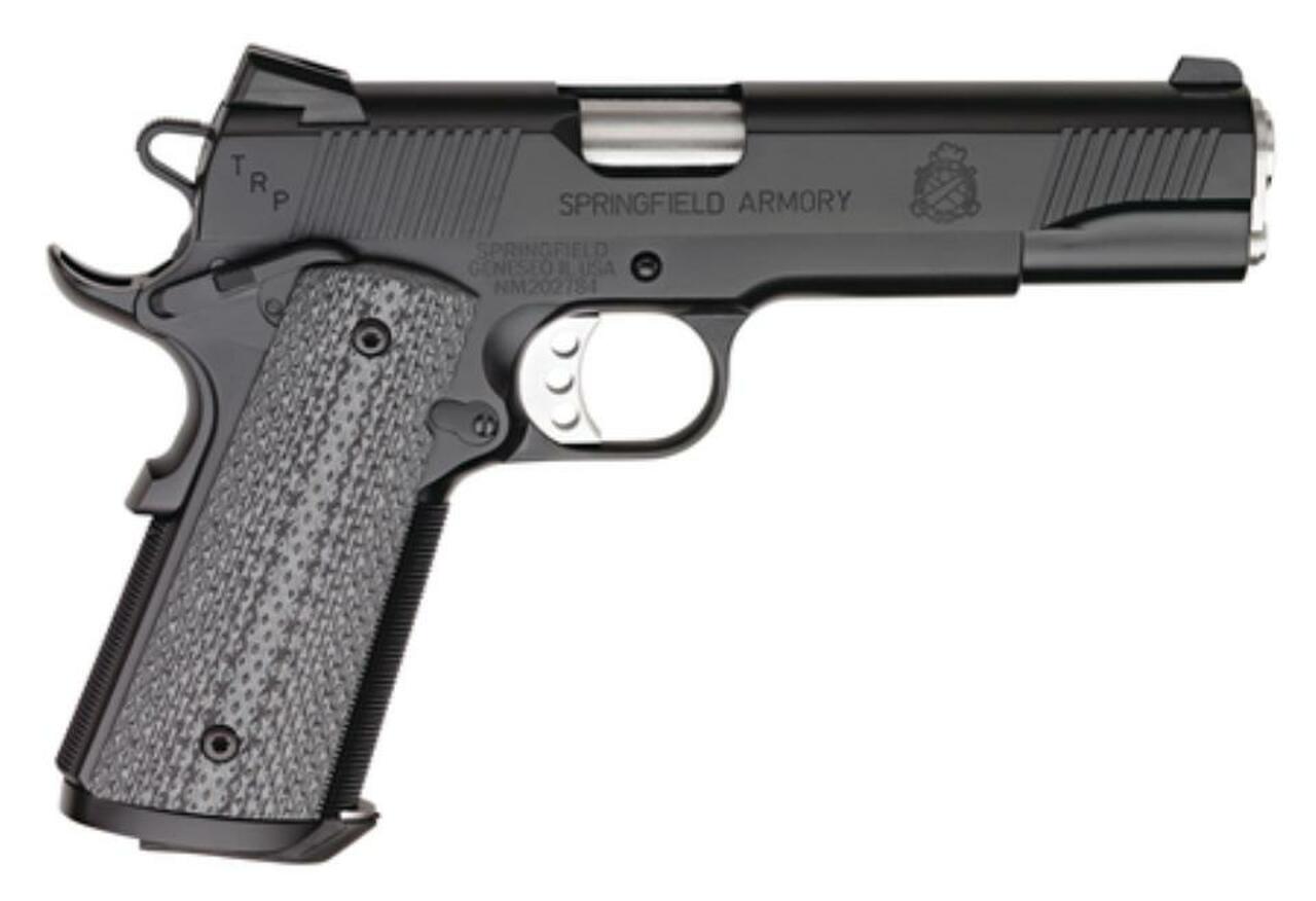 Springfield 1911-A1 Tactical Response Loaded .45 5" Black Armory Kote, Trijicon Night Sights