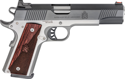 Springfield 1911 Ronin 10mm, 5" Barrel, Blued Slide, Steel Frame, Wood Grip, 8rd