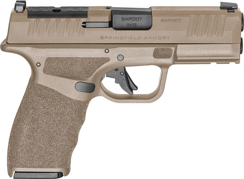 Springfield Hellcat 9mm, 3.7" Barrel, Flat Dark Earth, Includes Range Bag, 17rd