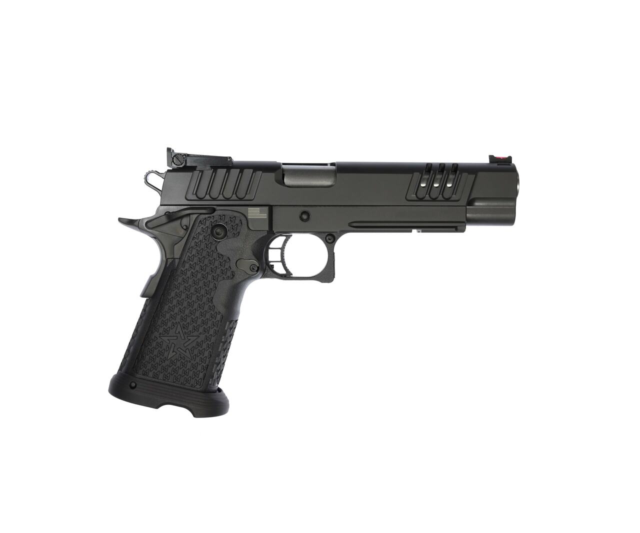 Staccato XL 9mm, 5.4" Stainless Bull Barrel, G2, Dawson Fiber Optic, DLC Finish, 17rd/20rd