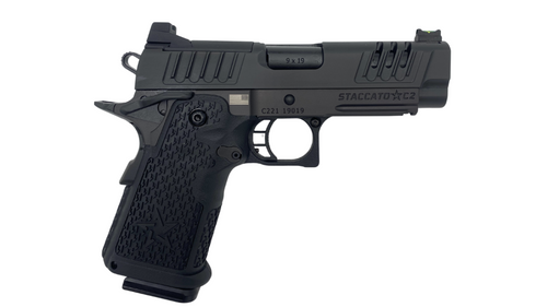 Staccato 2011 Staccato C2 9mm, 3.9" Barrel, Optic Ready, Black, 16rd