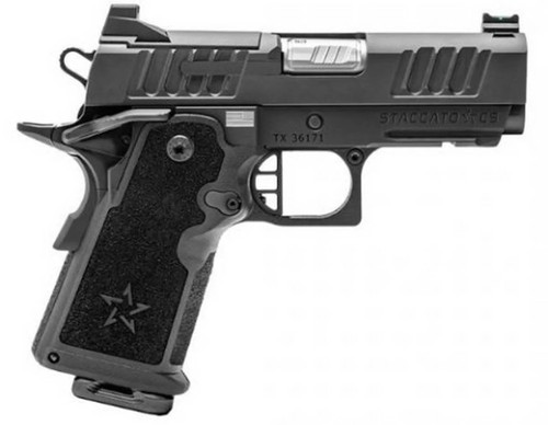Staccato CS 9mm, 3.5" Barrel, Optics Ready, Flat Trigger, Black, 16rd