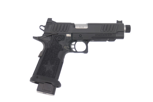 Staccato 2011 P 9mm, 5" Threaded Stainless Barrel, Optic Ready, 17rd