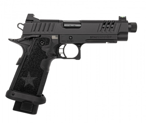Staccato 2011 Staccato P 9mm, 5" Threaded Barrel, Optic Ready, Black, 17rd