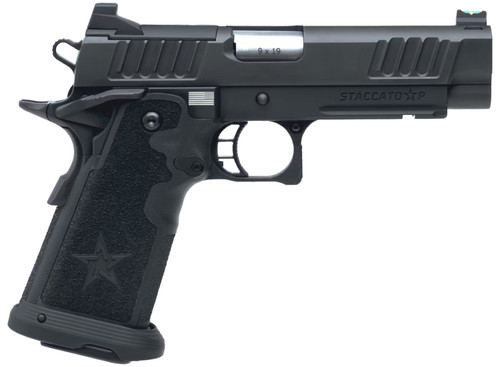 Used Staccato P 9mm, 4.4" Barrel, Black, Optic Ready, 17rd
