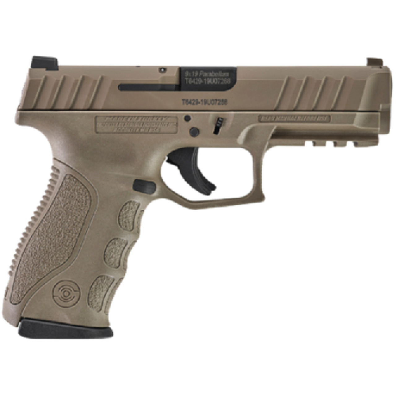 Stoeger STR-9 9mm, 4.17" Barrel, 3x Backstraps, Paddle Holster, FDE, 3x15rd Mags