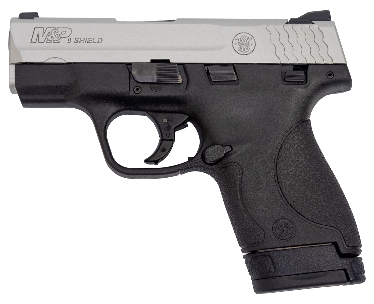 Smith &amp; Wesson M&amp;P9 Shield 9mm, 3.1" Barrel, Black/Satin Aluminum, 8rd