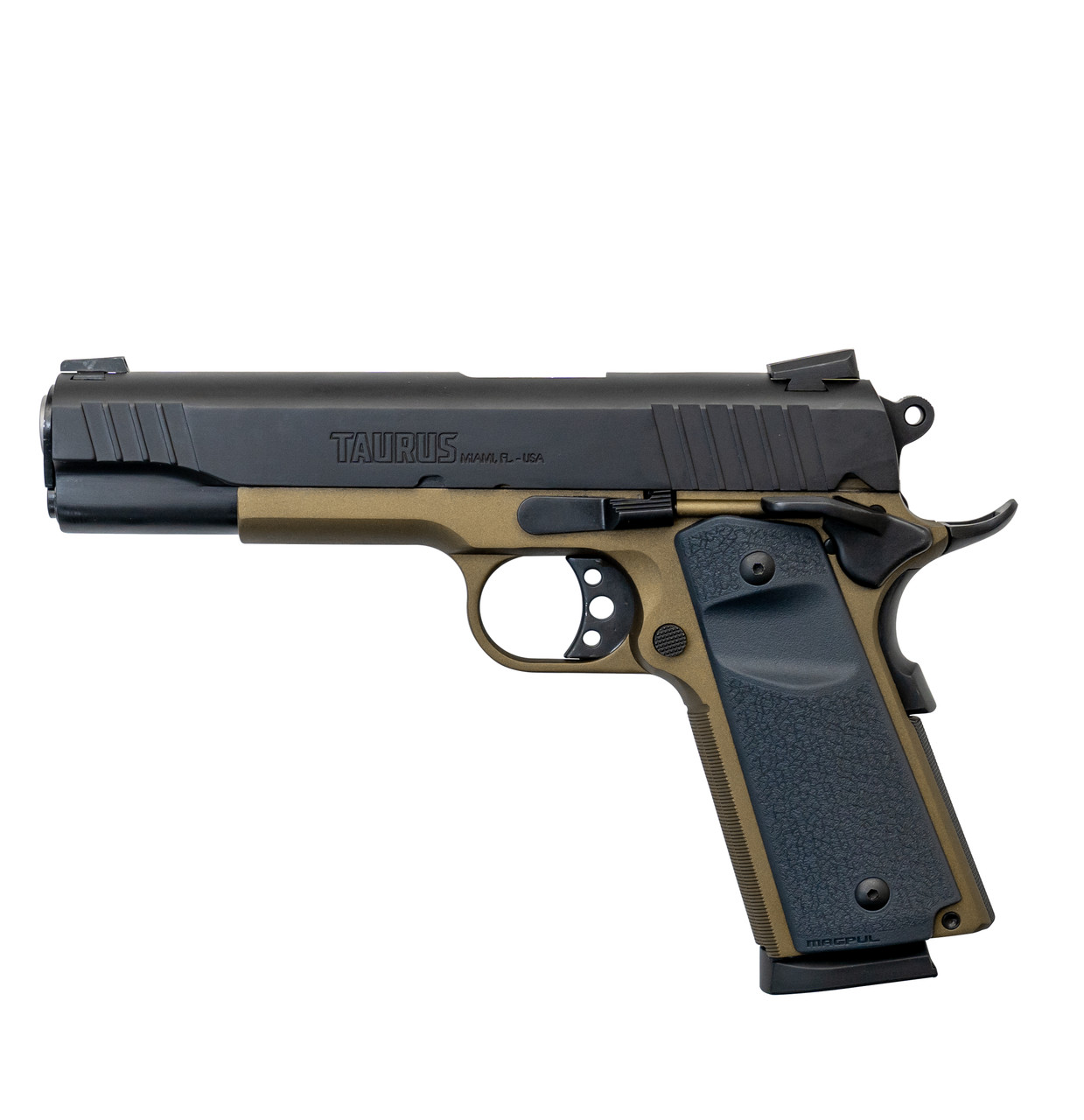 Taurus PT1911 .45 ACP, 5" Barrel, Magpul Grips, Bronze, 8rd