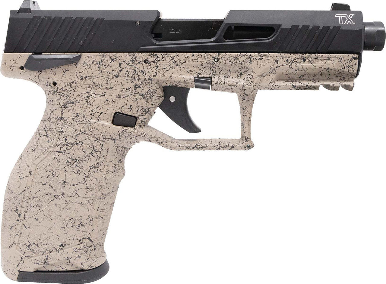 Taurus TX22 Gen 2 22 LR, 4.1" Threaded Barrel, Flat Dark Earth Splatter, 22rd