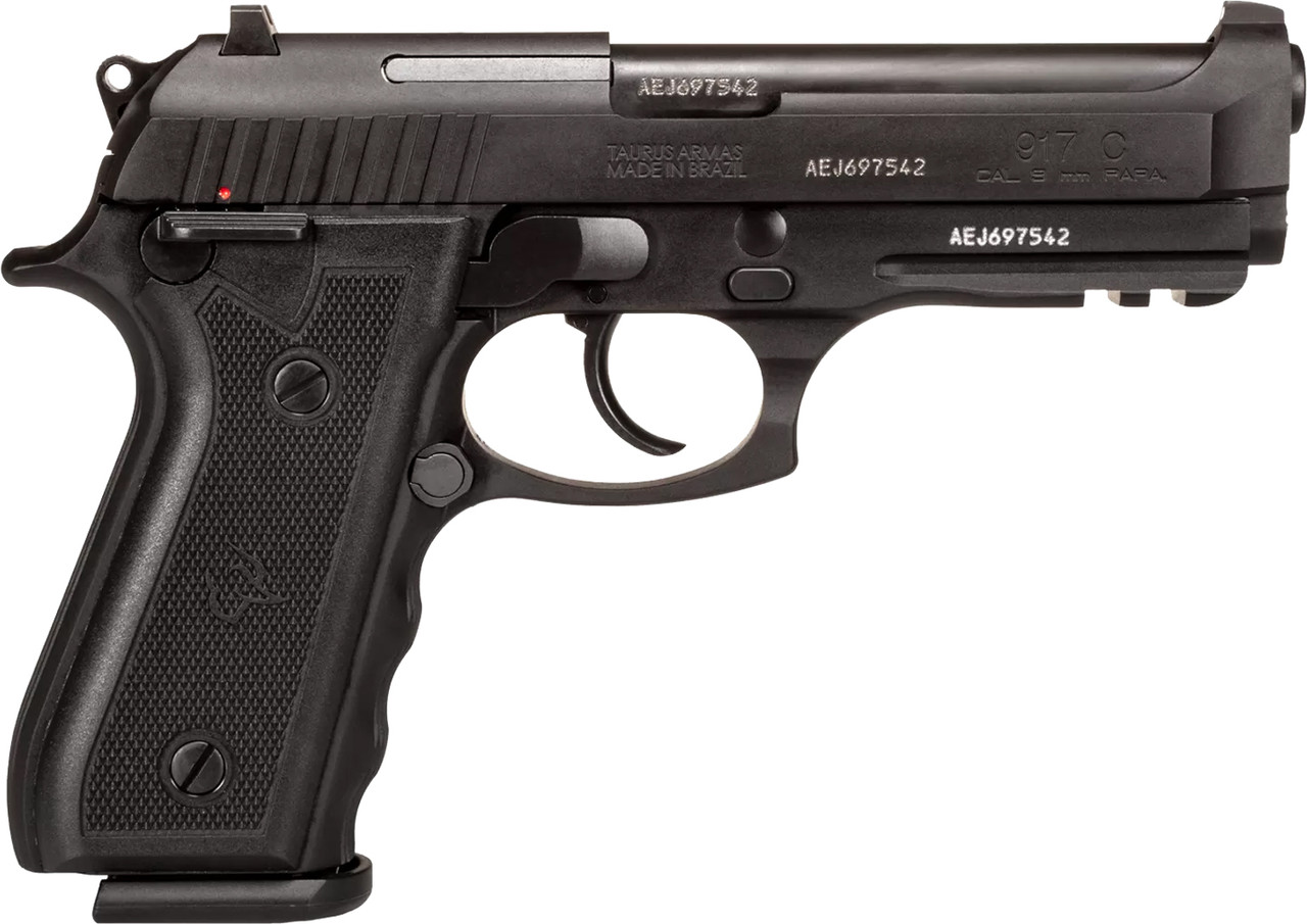 Taurus 917C 9mm, 4.3" Barrel, Black, Drift Adjustable Sights, 18rd