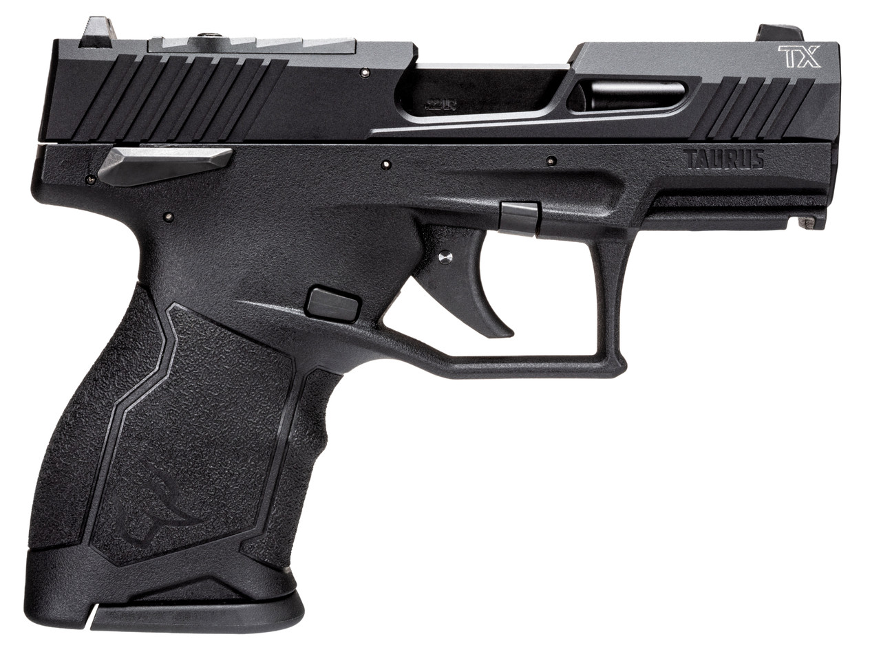 Taurus TX22 Compact 22 LR, 3.6" Barrel, Black, 10rd