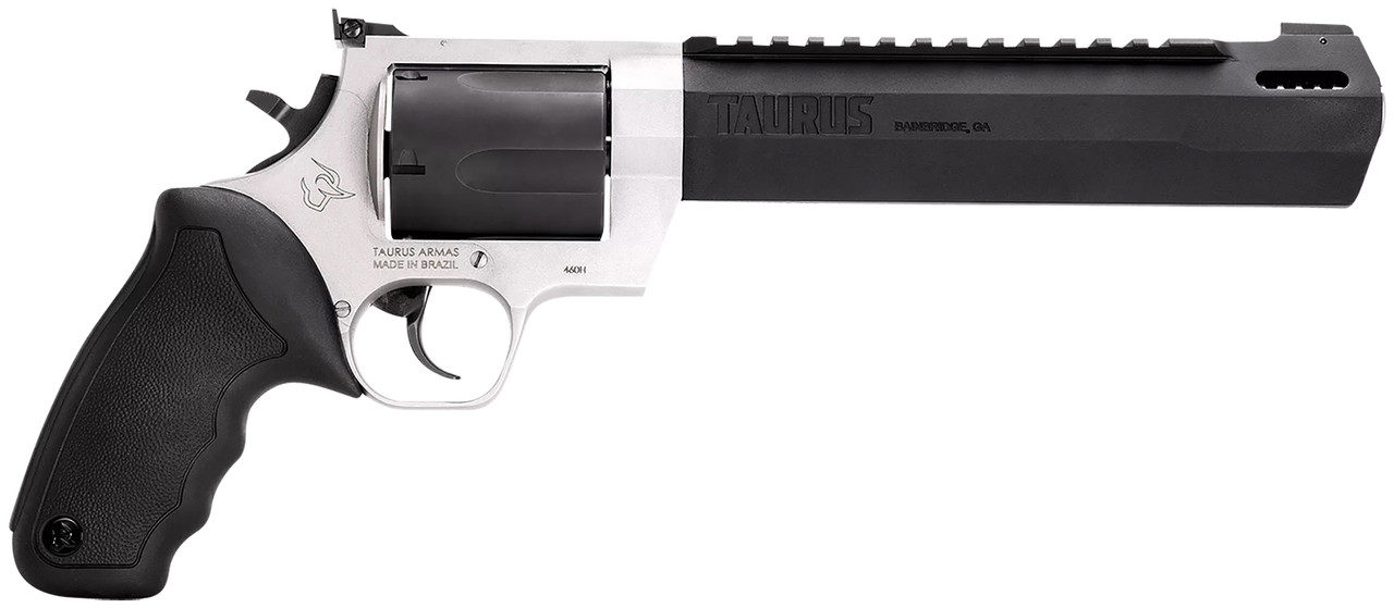 Taurus Raging Hunter 460 S&W, 8.375" Barrel, Black Barrel/Cylinder, Silver Frame, 5rd