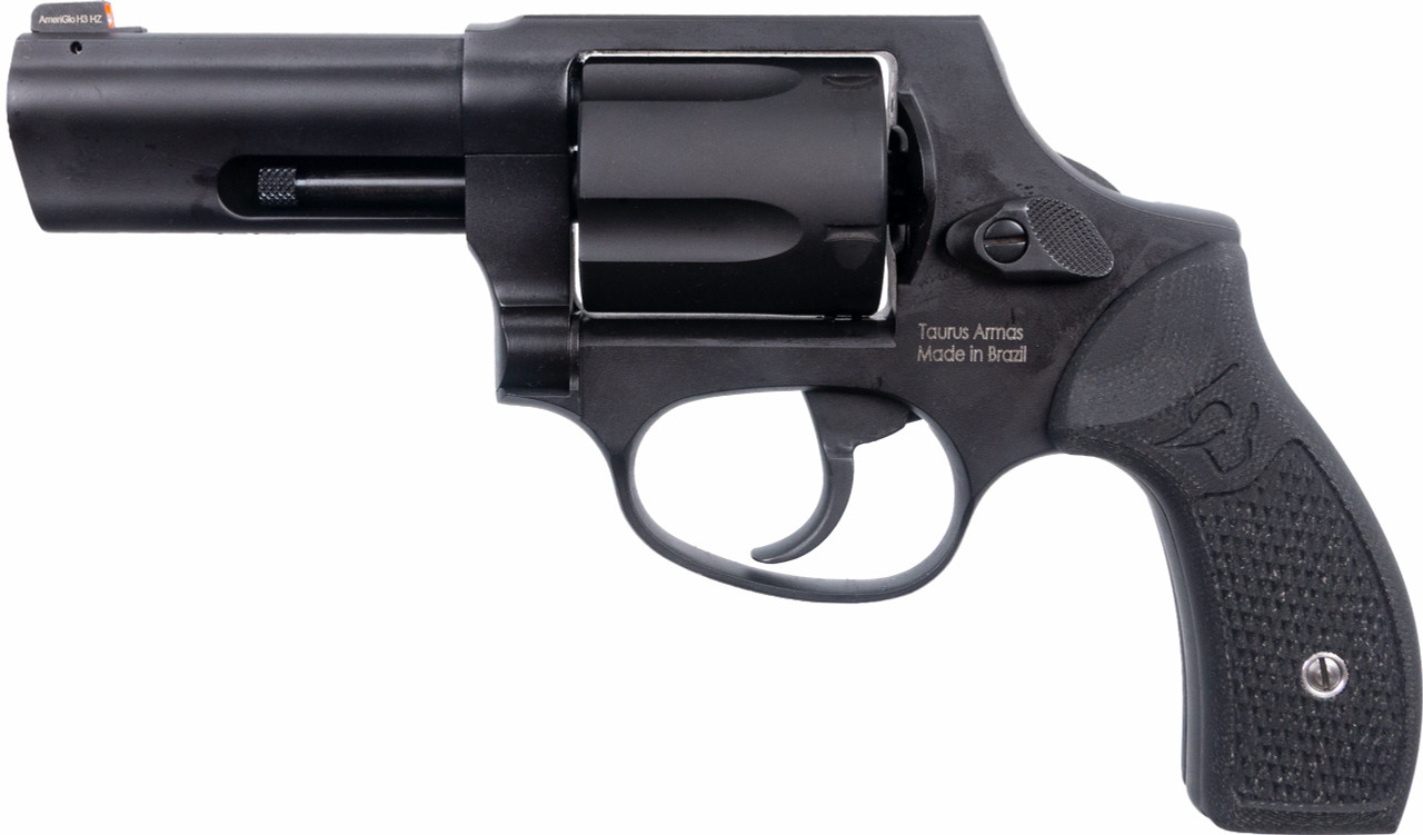 Taurus 905 DAO 9mm, 3" Barrel, Black Cerakote Finish, Steel Frame, Custom G10 Service Grips, AmeriGlo Front Night Sight, 5rd