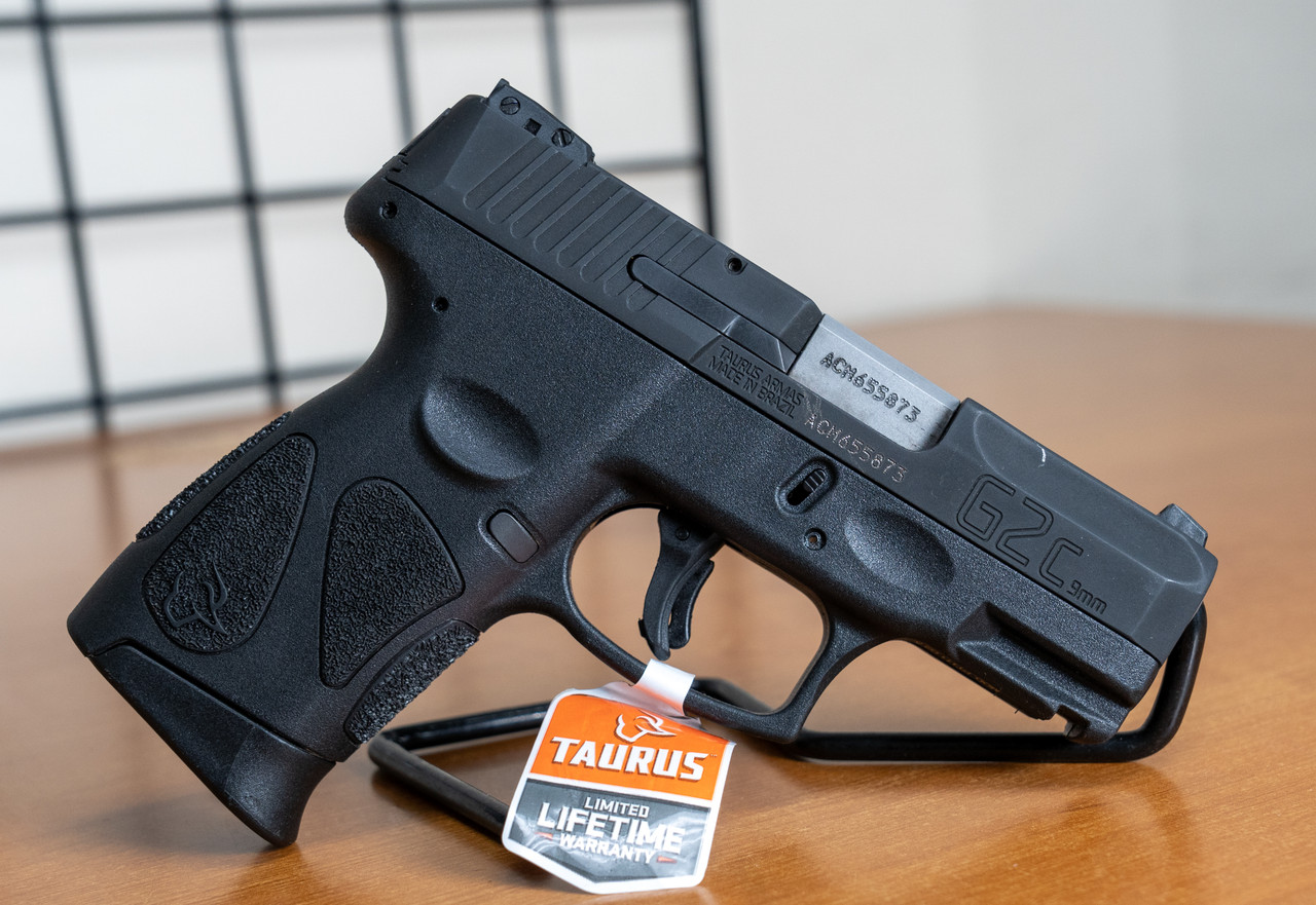 Taurus G2c Used 9mm, 3.25" Barrel, Thumb Safety, Matte Black, 12rd