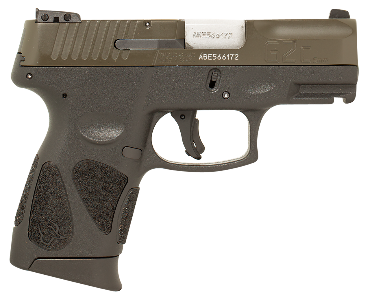 Taurus G2C 9mm, 3.26" Barrel, Moss Green, Burnt Bronze Cerakote, 12rd