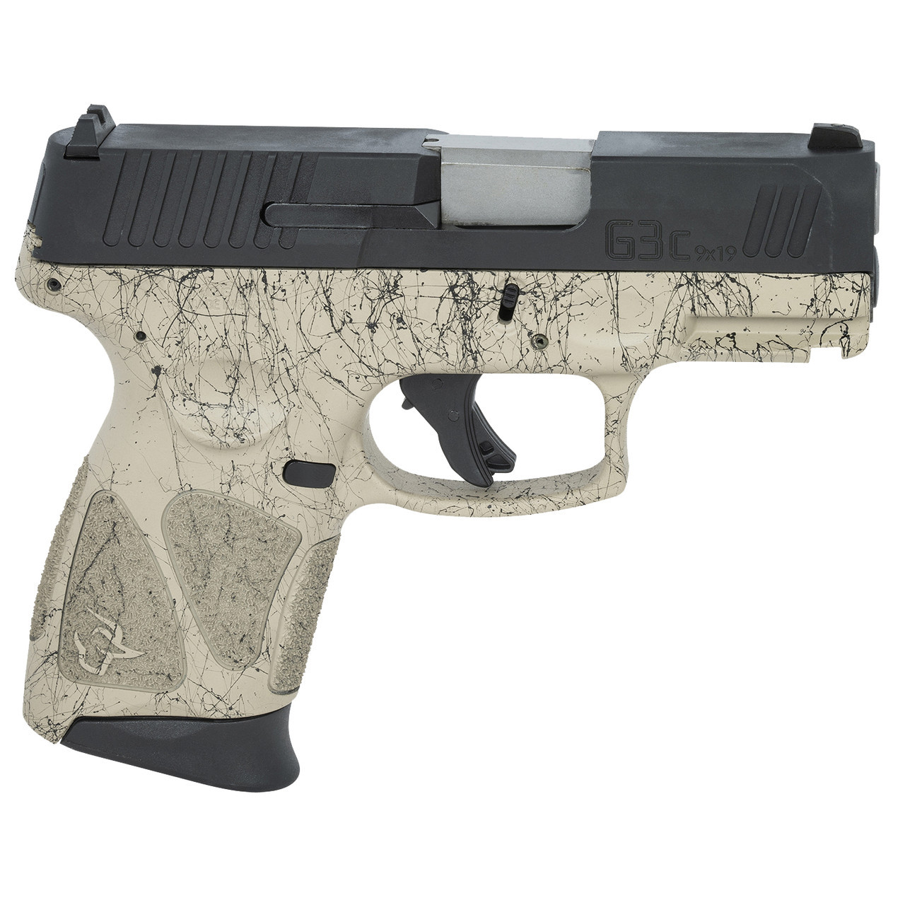 Taurus G3c 9mm, 3.26" Barrel, Flat Dark Earth/Black Splatter, 12rd