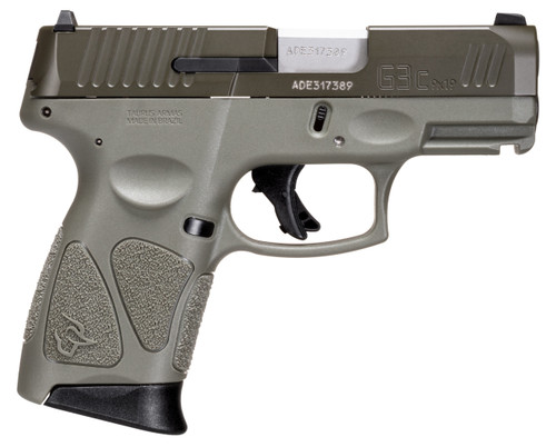 Taurus G3C Lipsey's Edition 9mm, 3.2" Barrel, Olive Drab Green, Polymer Frame, 12rd