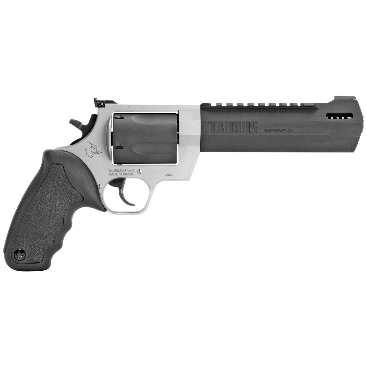 Taurus Raging Hunter 460 S&W, 6.75" Barrel, Silver Frame, Black Barrel/Cylinder, 5rd