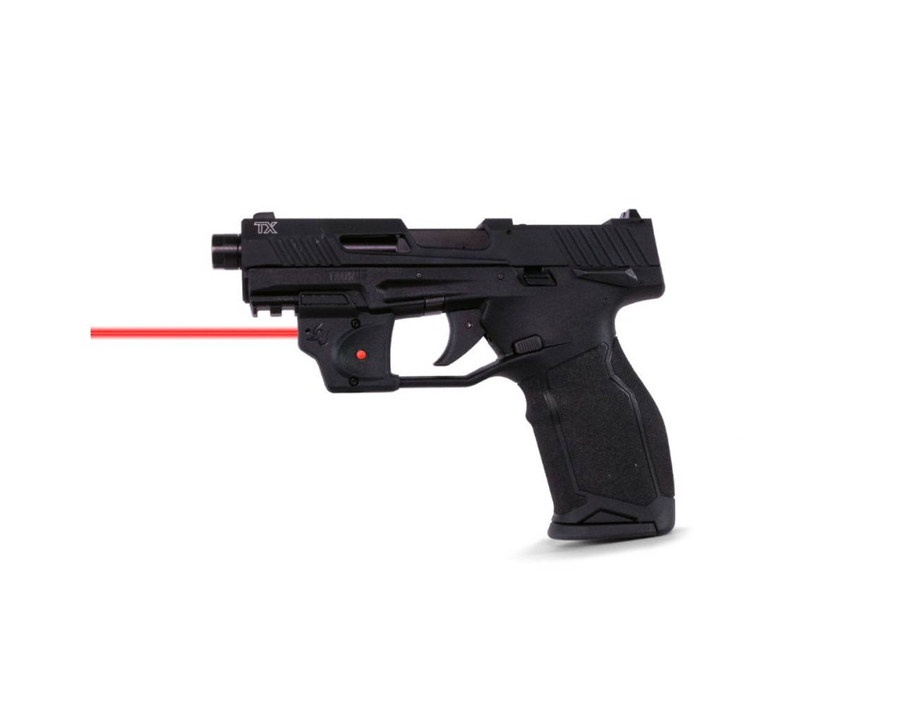 Taurus TX22C 22 LR, 3.6" Threaded Barrel, Black, Red Viridian Laser, 10rd