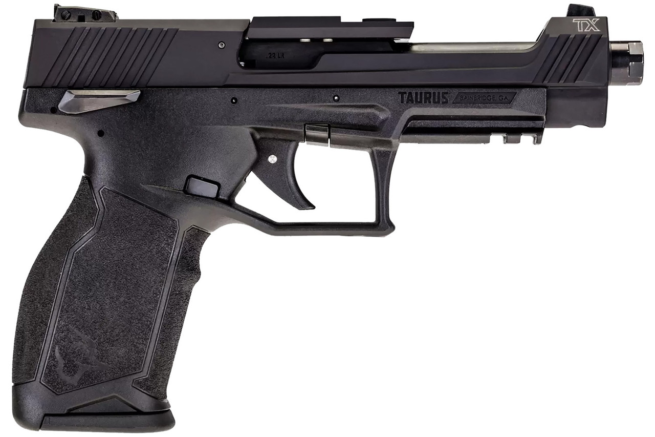Taurus TX22 Competition 22 LR, 5.25" Threaded Barrel, Black, Optic Ready, 10rd