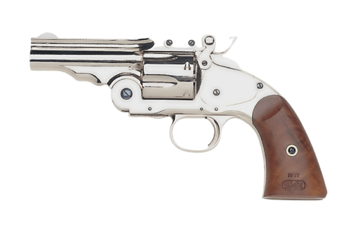 Taylors & Company Schofield 44-40 Winchester, 5" Barrel, Nickel-Plated, Walnut Grip, 6rd