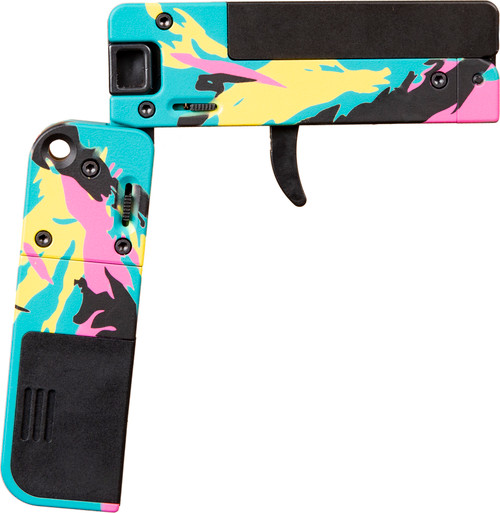 Trailblazers Lifecard 22 LR, 2.5" Barrel, Miami Vice Camo, Aluminum Handle, 1rd