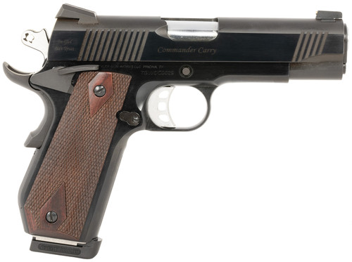 Tyler Gun Works 1911 45 ACP, 4.25" Barrel, Black, Walnut Grips, 8rd