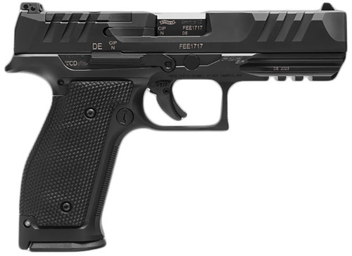 Walther PDP 9mm, 4.5" Barrel, Black, Optics Ready, 18rd