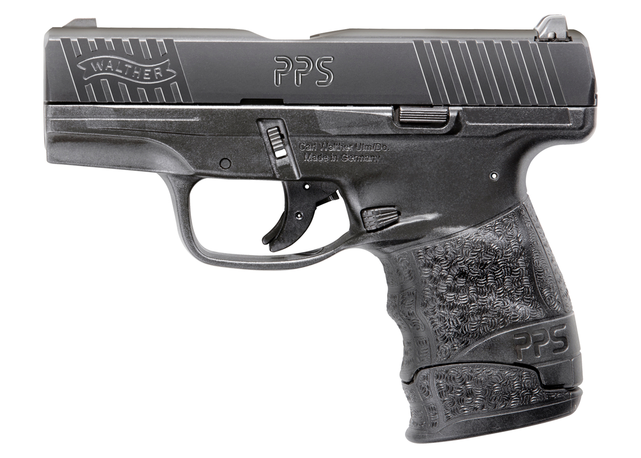 Walther PPS M2 9mm Factory Certified Pre Owned, 3.2", 3-Dot Sights, Black, 7rd, Stock #1