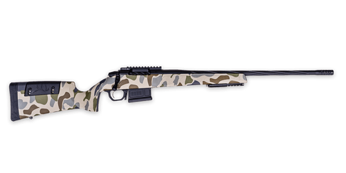 Weatherby 307 308 Winchester, 22" Threaded Barrel, Custom HUSH Camo, Black Rec, 5rd